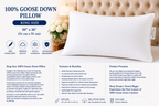 King Size 100% Goose Down Pillows