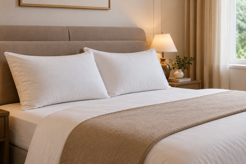 King Size 25% Duck Down Pillows