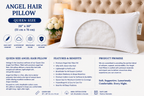 Angel Hair Fiber Queen Pillow — Down-Like Softness