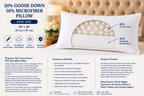 Luxury 50% Goose Down King Pillow