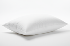 Close-up of plush goose down microfiber blend queen pillow